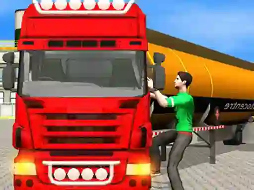 Gêm Oil Tanker Transporter Truck Simulator ar-lein