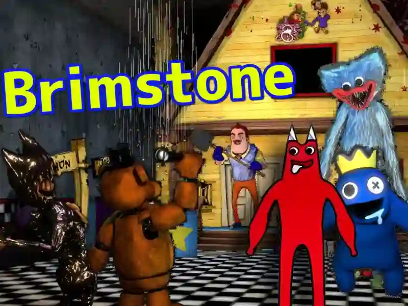 Gêm Friday Night Funkin nferior Mascots – Brimstone Cover ar-lein