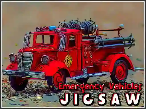 Gêm Emergency Vehicles Jigsaw ar-lein