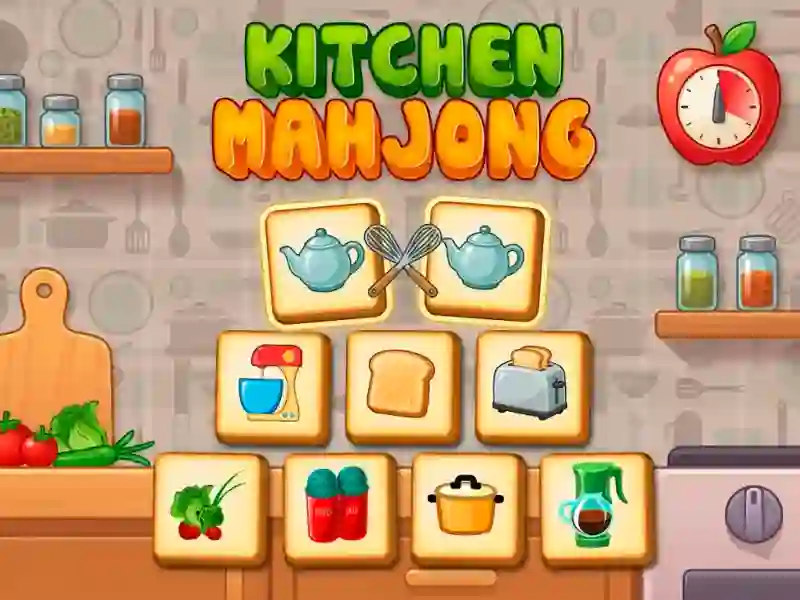 Gêm Kitchen mahjong ar-lein