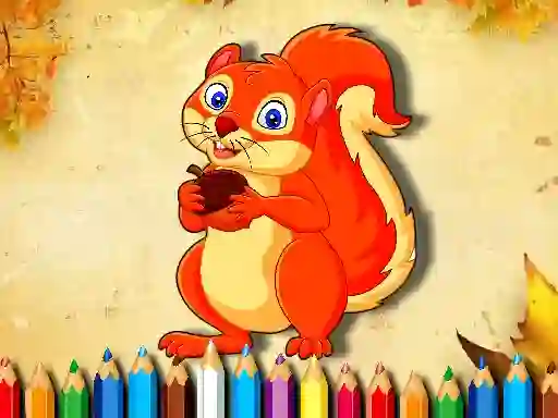 Gêm Squirrel Coloring Book ar-lein
