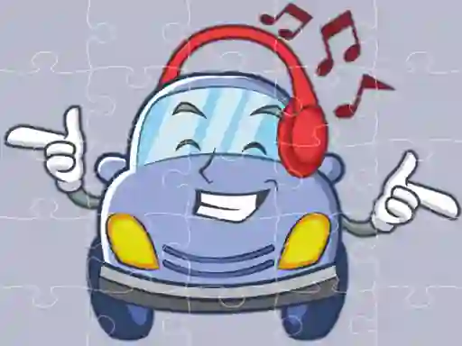 Gêm Smiling Cars Jigsaw ar-lein