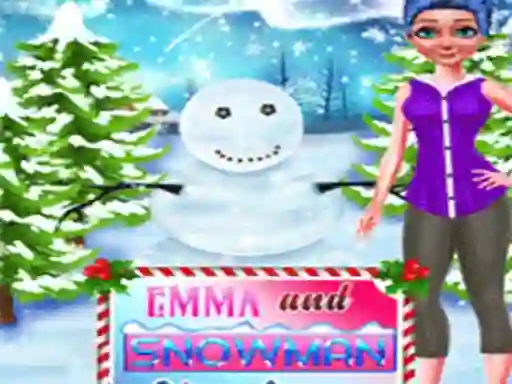 Gêm Emma and Snowman Christmas ar-lein