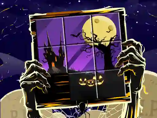 Gêm Puzzle Slide Terror ar-lein