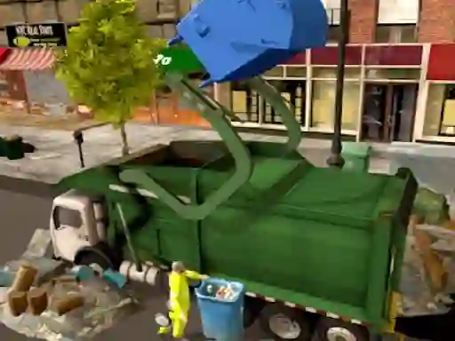 Gêm Town Clean Garbage Truck ar-lein