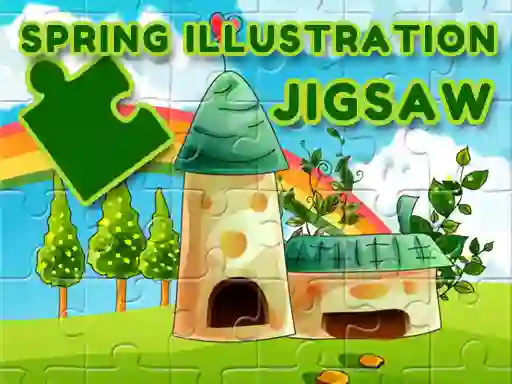 Gêm Spring Illustration Jigsaw ar-lein