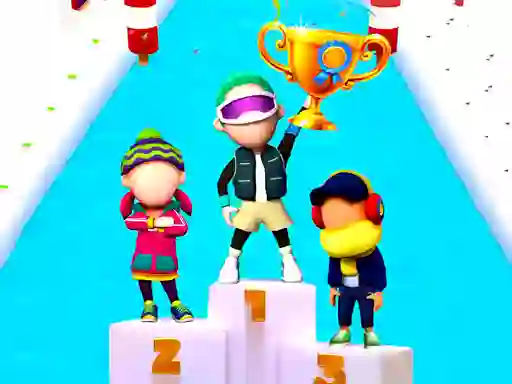 Gêm Fun Race On Ice ar-lein