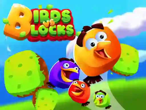 Gêm Birds vs Blocks ar-lein