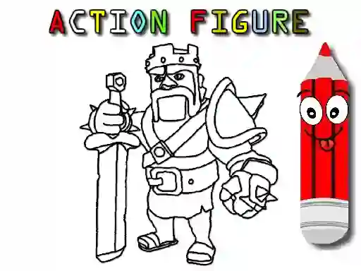Gêm Back To School: Action Figure Coloring ar-lein