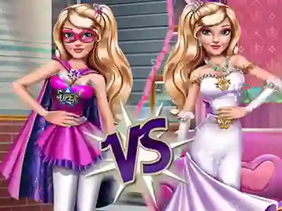 Gêm Superhero Vs Princess ar-lein