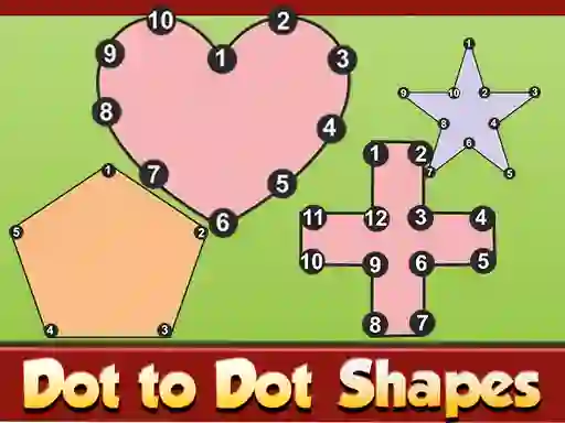 Gêm Dot To Dot Shapes ar-lein