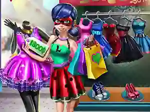 Gêm Dotted girl realife shopping ar-lein