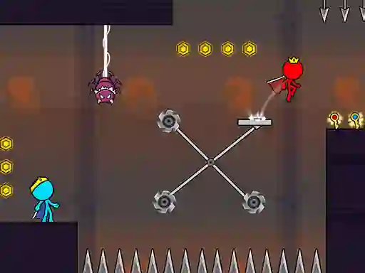 Gêm Red and Blue Stickman 2 ar-lein