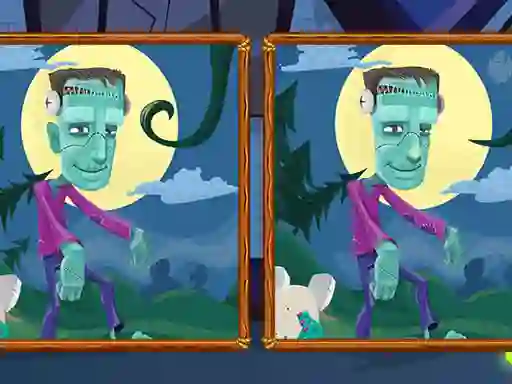 Gêm Halloween Find the Differences ar-lein