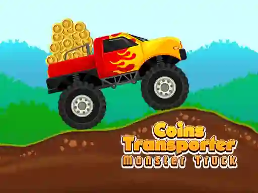 Gêm Coins Transporter Monster Truck ar-lein