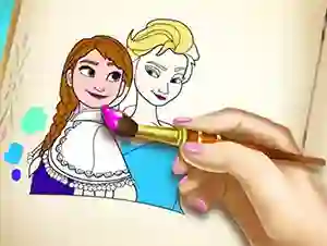 Gêm Ice Kingdom Coloring Book ar-lein