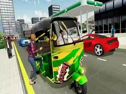 Gêm Indian Tricycle Rickshaw Simulator ar-lein