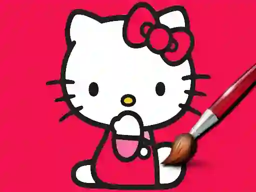 Gêm Easy Coloring Kitty ar-lein