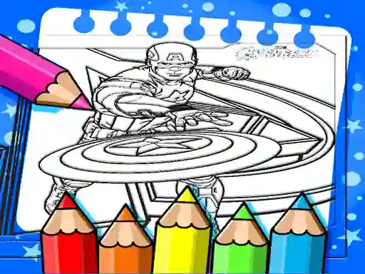 Gêm Captain America Coloring Book ar-lein