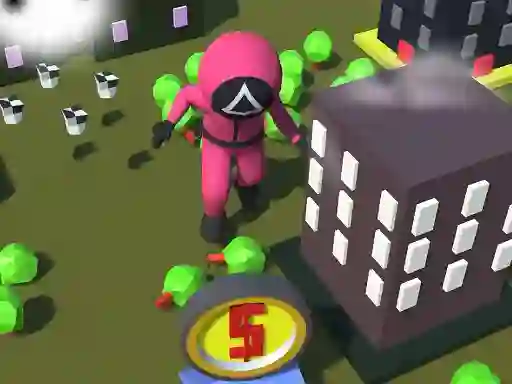 Gêm Squid Gamer City Destroyer ar-lein