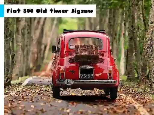 Gêm Fiat 500 Old Timer Jigsaw ar-lein