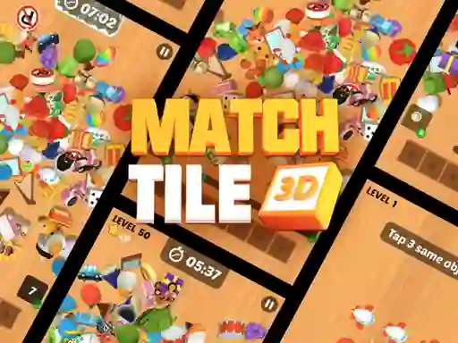Gêm Match Tile 3d ar-lein