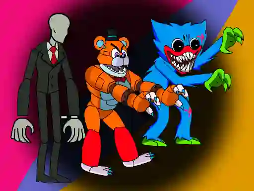 Gêm Monsters Attack Among Us Squad ar-lein