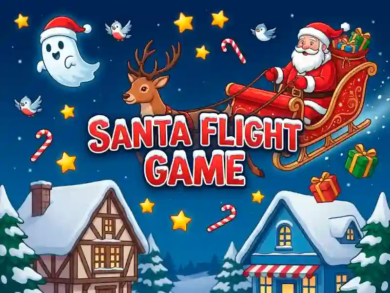Gêm Santa Flight Game ar-lein