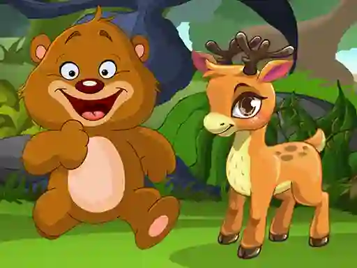 Gêm Fun Animals Jigsaw ar-lein