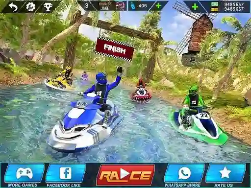 Gêm Extreme Power Boat Water Racing ar-lein