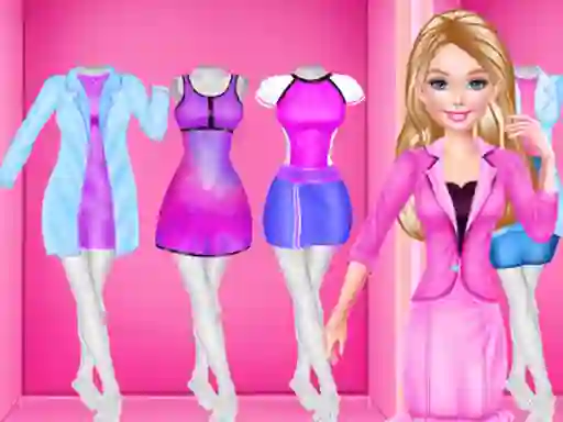 Gêm Fashion Girl Career Outfits ar-lein