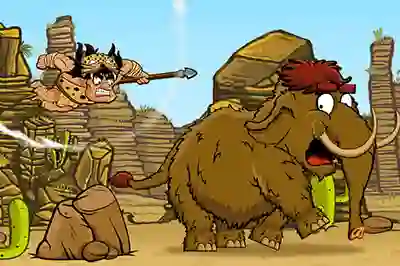Gêm Caveman Hunt ar-lein