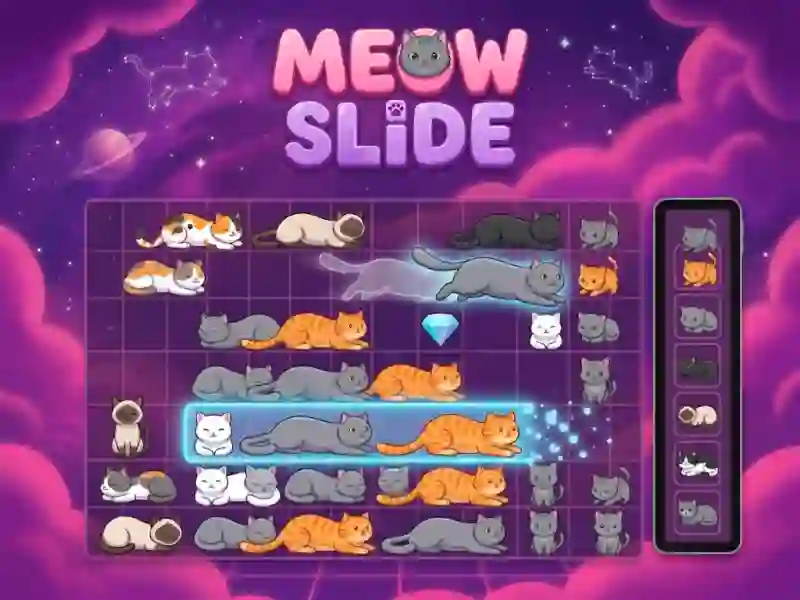 Gêm Meow Slide ar-lein