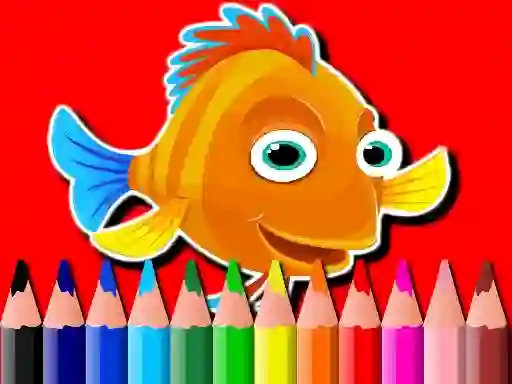 Gêm Back To School: Fish Coloring Book ar-lein