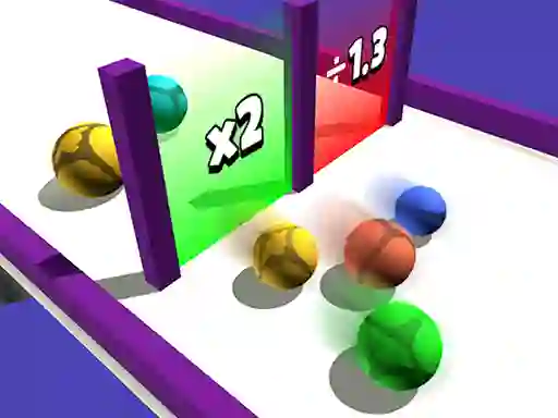 Gêm Clone Ball Rush ar-lein