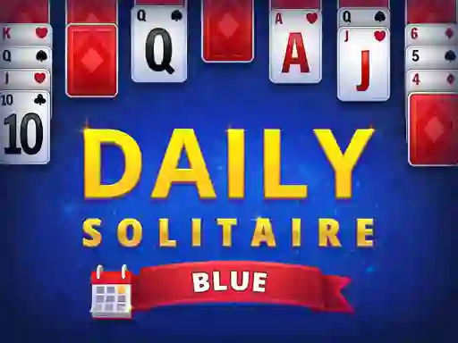 Gêm Daily Solitaire Blue ar-lein