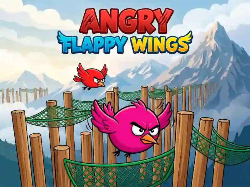 Gêm Angry Flappy Wings ar-lein