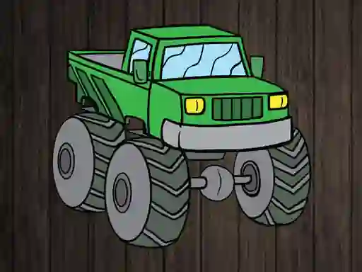 Gêm Monster Truck Jigsaw ar-lein