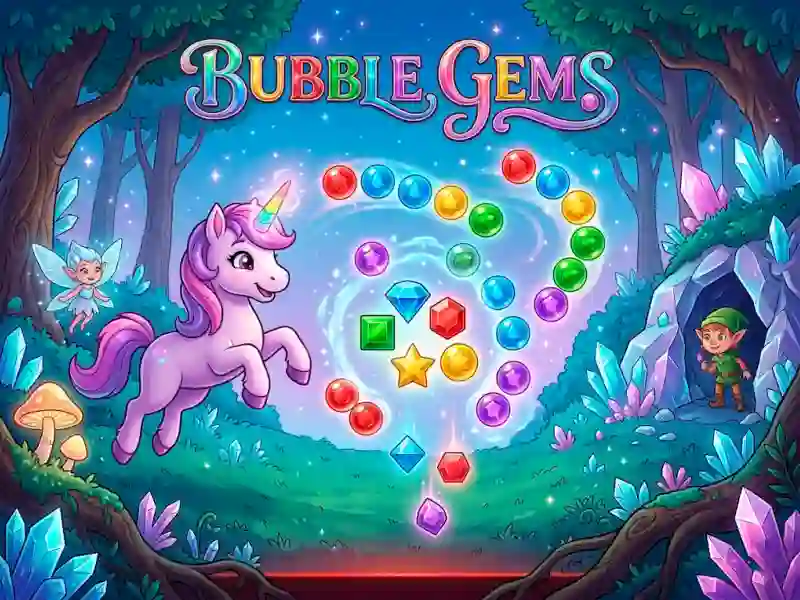 Gêm Bubble Gems ar-lein