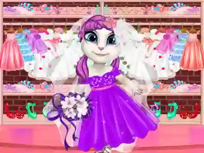 Gêm Sweet Kitty Dream Dress ar-lein
