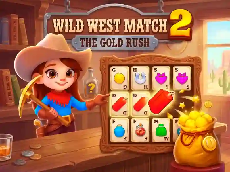 Gêm Wild West Match 2: The Gold Rush ar-lein