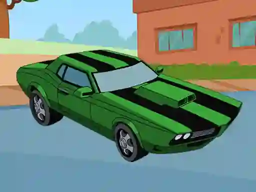Gêm Ben 10 Car Jigsaw ar-lein