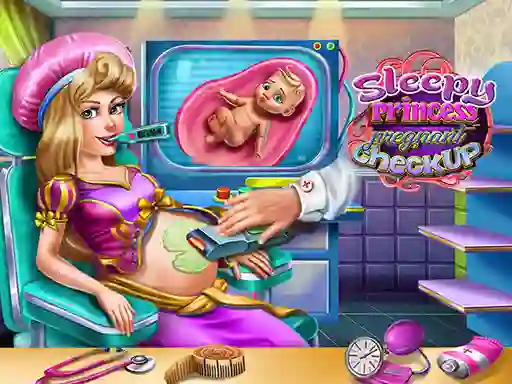 Gêm Sleepy Princess Pregnant Check Up ar-lein