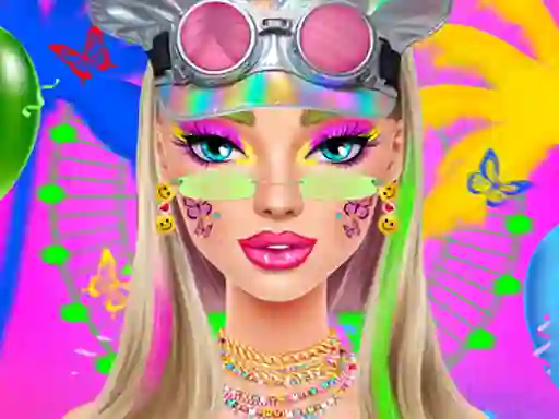 Gêm Festival Vibes Makeup ar-lein