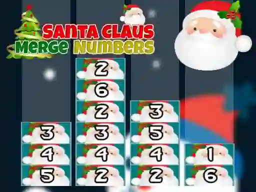 Gêm Santa Claus Merge Numbers ar-lein