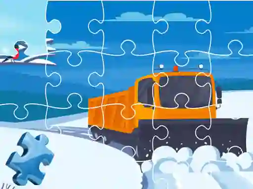 Gêm Winter Trucks Jigsaw ar-lein