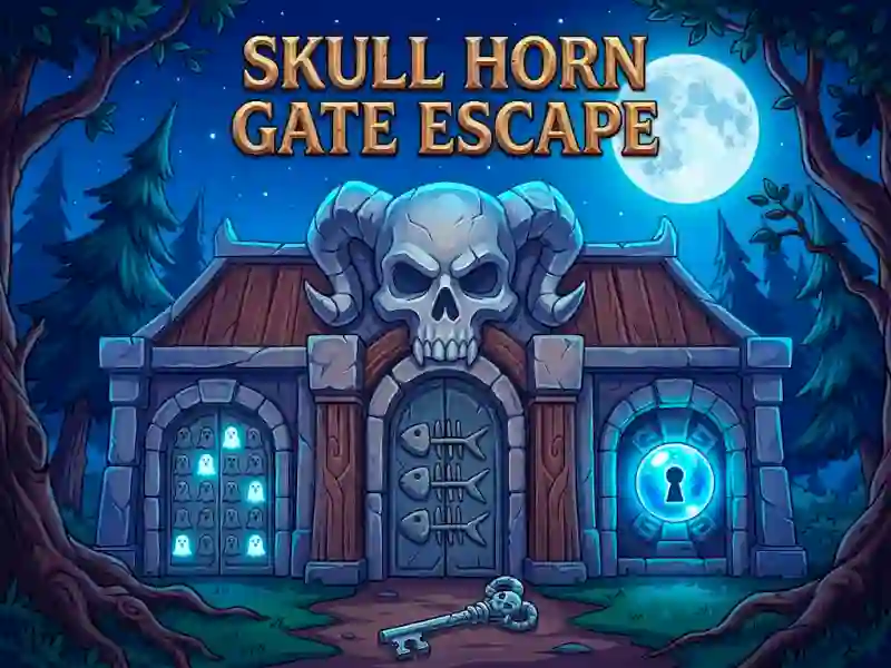 Gêm Skull Horn Gate Escape ar-lein