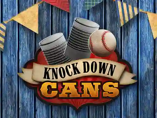 Gêm Knock Down Cans ar-lein