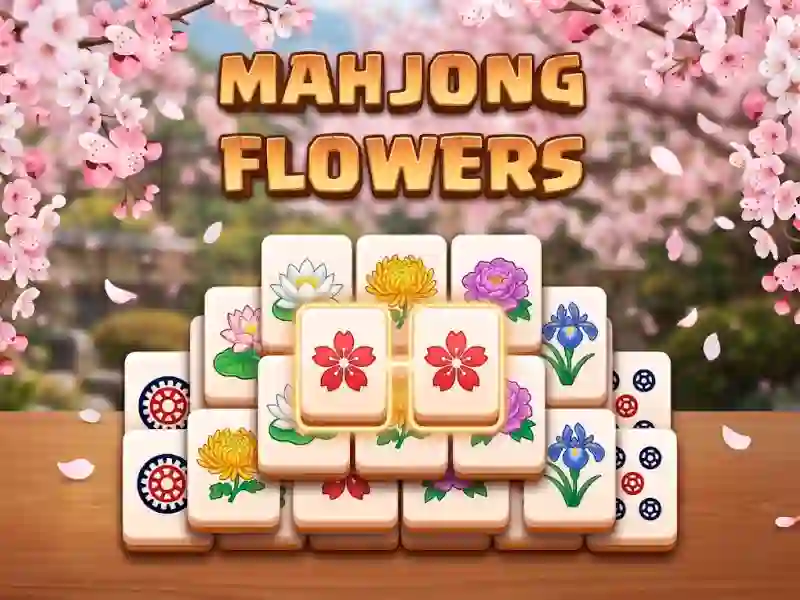 Gêm Mahjong Flowers ar-lein