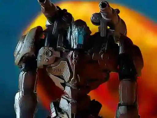 Gêm Metal Robot Puzzle ar-lein
